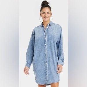 Universal Thread Blue Denim Mini Dress